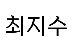 KPOP TOO(티오오、ティーオーオー) 지수 (ジス) プリント用応援ボード型紙、うちわ型紙　韓国語/ハングル文字型紙 通常