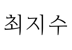 KPOP TOO(티오오、ティーオーオー) 지수 (ジス) 応援ボード・うちわ　韓国語/ハングル文字型紙 通常