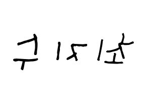 KPOP TOO(티오오、ティーオーオー) 지수 (チェ･ジス, ジス) 無料サイン会用、イベント会用応援ボード型紙 左右反転