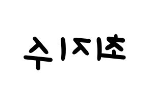 KPOP TOO(티오오、ティーオーオー) 지수 (ジス) 名前 応援ボード 作り方 左右反転