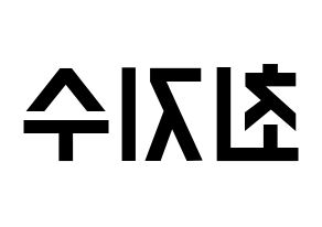 KPOP TOO(티오오、ティーオーオー) 지수 (ジス) 名前 応援ボード 作り方 左右反転