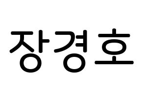 KPOP TOO(티오오、ティーオーオー) 경호 (チャン・ギョンホ, ギョンホ) 無料サイン会用、イベント会用応援ボード型紙 通常