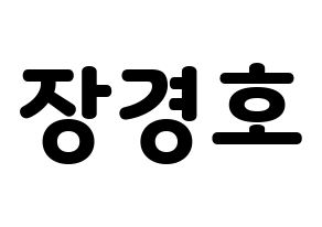 KPOP TOO(티오오、ティーオーオー) 경호 (ギョンホ) 応援ボード・うちわ　韓国語/ハングル文字型紙 通常