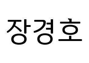 KPOP TOO(티오오、ティーオーオー) 경호 (ギョンホ) プリント用応援ボード型紙、うちわ型紙　韓国語/ハングル文字型紙 通常