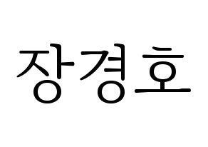 KPOP TOO(티오오、ティーオーオー) 경호 (ギョンホ) 応援ボード・うちわ　韓国語/ハングル文字型紙 通常