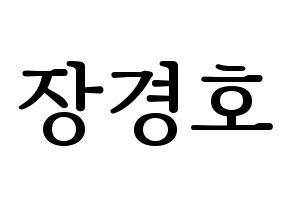 KPOP TOO(티오오、ティーオーオー) 경호 (ギョンホ) プリント用応援ボード型紙、うちわ型紙　韓国語/ハングル文字型紙 通常