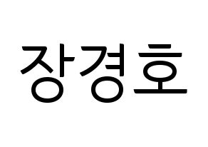 KPOP TOO(티오오、ティーオーオー) 경호 (ギョンホ) コンサート用　応援ボード・うちわ　韓国語/ハングル文字型紙 通常