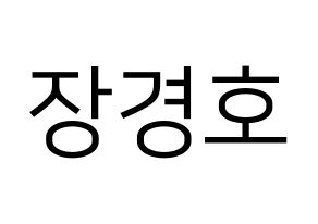 KPOP TOO(티오오、ティーオーオー) 경호 (ギョンホ) プリント用応援ボード型紙、うちわ型紙　韓国語/ハングル文字型紙 通常