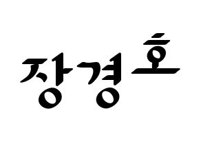 KPOP TOO(티오오、ティーオーオー) 경호 (ギョンホ) 応援ボード ハングル 型紙  通常