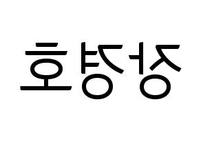 KPOP TOO(티오오、ティーオーオー) 경호 (ギョンホ) コンサート用　応援ボード・うちわ　韓国語/ハングル文字型紙 左右反転