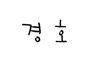 KPOP TOO(티오오、ティーオーオー) 경호 (チャン・ギョンホ, ギョンホ) 無料サイン会用、イベント会用応援ボード型紙 通常