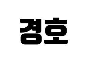 KPOP TOO(티오오、ティーオーオー) 경호 (ギョンホ) コンサート用　応援ボード・うちわ　韓国語/ハングル文字型紙 通常