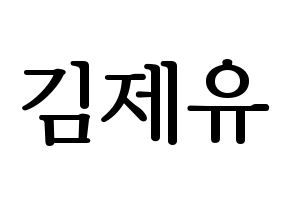 KPOP TOO(티오오、ティーオーオー) 제이유 (ジェイユー) プリント用応援ボード型紙、うちわ型紙　韓国語/ハングル文字型紙 通常