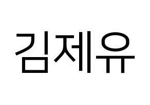 KPOP TOO(티오오、ティーオーオー) 제이유 (ジェイユー) プリント用応援ボード型紙、うちわ型紙　韓国語/ハングル文字型紙 通常