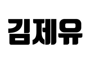 KPOP TOO(티오오、ティーオーオー) 제이유 (ジェイユー) コンサート用　応援ボード・うちわ　韓国語/ハングル文字型紙 通常