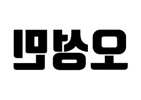 KPOP TOO(티오오、ティーオーオー) 제롬 (ジェローム) コンサート用　応援ボード・うちわ　韓国語/ハングル文字型紙 左右反転