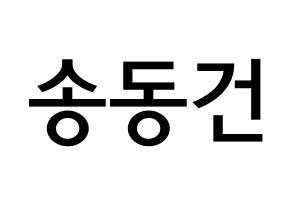 KPOP TOO(티오오、ティーオーオー) 동건 (ソン･ドンゴン, ドンゴン) 無料サイン会用、イベント会用応援ボード型紙 通常