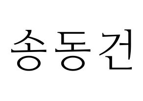 KPOP TOO(티오오、ティーオーオー) 동건 (ドンゴン) 応援ボード・うちわ　韓国語/ハングル文字型紙 通常