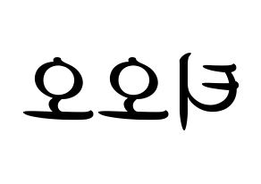 KPOP TOO(티오오、ティーオーオー) k-pop 応援ボード メッセージ 型紙 左右反転