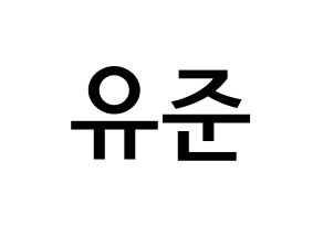 KPOP TRITOPS(트리탑스、トゥリトップス) 장유준 (チャン･ユジュン, ユジュン) 無料サイン会用、イベント会用応援ボード型紙 通常