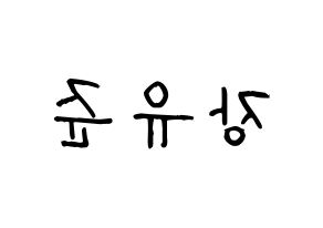 KPOP TRITOPS(트리탑스、トゥリトップス) 장유준 (ユジュン) 名前 応援ボード 作り方 左右反転