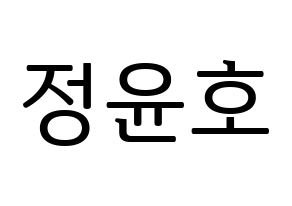 KPOP TVXQ(동방신기、東方神起) 유노윤호 (ユンホ) プリント用応援ボード型紙、うちわ型紙　韓国語/ハングル文字型紙 通常