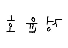 KPOP TVXQ(동방신기、東方神起) 유노윤호 (チョン・ユンホ, ユンホ) 無料サイン会用、イベント会用応援ボード型紙 左右反転