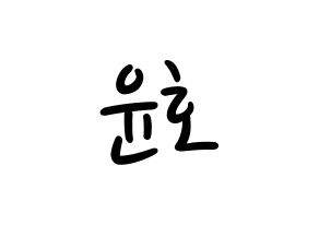 KPOP TVXQ(동방신기、東方神起) 유노윤호 (ユンホ) 応援ボード ハングル 型紙  通常