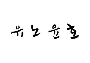 KPOP TVXQ(동방신기、東方神起) 유노윤호 (チョン・ユンホ, ユンホ) 応援ボード、うちわ無料型紙、応援グッズ 通常