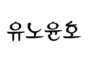 KPOP TVXQ(동방신기、東方神起) 유노윤호 (ユンホ) k-pop 応援ボード メッセージ 型紙 通常