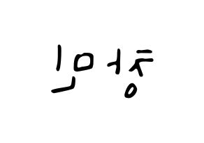 KPOP TVXQ(동방신기、東方神起) 최강창민 (チャンミン) 応援ボード ハングル 型紙  左右反転