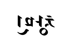 KPOP TVXQ(동방신기、東方神起) 최강창민 (チャンミン) 応援ボード ハングル 型紙  左右反転