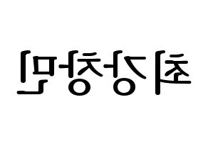 KPOP TVXQ(동방신기、東方神起) 최강창민 (チャンミン) プリント用応援ボード型紙、うちわ型紙　韓国語/ハングル文字型紙 左右反転