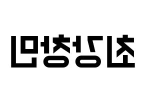 KPOP TVXQ(동방신기、東方神起) 최강창민 (チャンミン) 名前 応援ボード 作り方 左右反転