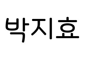 KPOP Twice(트와이스、トゥワイス) 지효 (パク・ジヒョ, ジヒョ) 無料サイン会用、イベント会用応援ボード型紙 通常