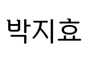 KPOP Twice(트와이스、トゥワイス) 지효 (ジヒョ) プリント用応援ボード型紙、うちわ型紙　韓国語/ハングル文字型紙 通常