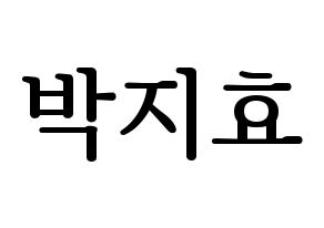 KPOP Twice(트와이스、トゥワイス) 지효 (ジヒョ) プリント用応援ボード型紙、うちわ型紙　韓国語/ハングル文字型紙 通常