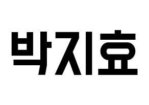 KPOP Twice(트와이스、トゥワイス) 지효 (ジヒョ) 名前 応援ボード 作り方 通常