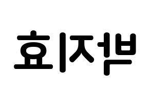 KPOP Twice(트와이스、トゥワイス) 지효 (パク・ジヒョ, ジヒョ) k-pop アイドル名前　ボード 言葉 左右反転