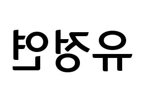 KPOP Twice(트와이스、トゥワイス) 정연 (ジョンヨン) k-pop アイドル名前 ファンサボード 型紙 左右反転