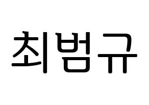 KPOP TXT(투모로우바이투게더、トゥモローバイトゥゲザー) 범규 (ボムギュ) プリント用応援ボード型紙、うちわ型紙　韓国語/ハングル文字型紙 通常