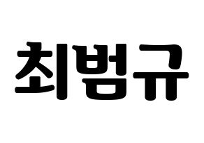 KPOP TXT(투모로우바이투게더、トゥモローバイトゥゲザー) 범규 (ボムギュ) コンサート用　応援ボード・うちわ　韓国語/ハングル文字型紙 通常
