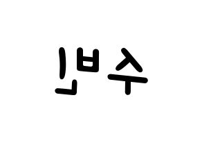 KPOP TXT(투모로우바이투게더、トゥモローバイトゥゲザー) 수빈 (スビン) 名前 応援ボード 作り方 左右反転