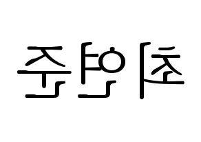 KPOP TXT(투모로우바이투게더、トゥモローバイトゥゲザー) 연준 (ヨンジュン) 応援ボード・うちわ　韓国語/ハングル文字型紙 左右反転