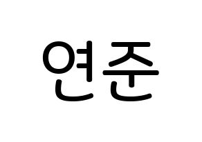 KPOP TXT(투모로우바이투게더、トゥモローバイトゥゲザー) 연준 (チェ・ヨンジュン, ヨンジュン) 無料サイン会用、イベント会用応援ボード型紙 通常