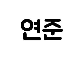 KPOP TXT(투모로우바이투게더、トゥモローバイトゥゲザー) 연준 (チェ・ヨンジュン, ヨンジュン) 応援ボード、うちわ無料型紙、応援グッズ 通常