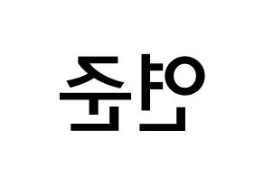 KPOP TXT(투모로우바이투게더、トゥモローバイトゥゲザー) 연준 (チェ・ヨンジュン, ヨンジュン) 無料サイン会用、イベント会用応援ボード型紙 左右反転