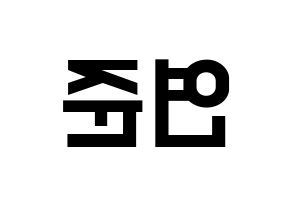 KPOP TXT(투모로우바이투게더、トゥモローバイトゥゲザー) 연준 (ヨンジュン) 名前 応援ボード 作り方 左右反転