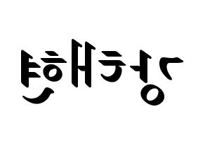 KPOP TXT(투모로우바이투게더、トゥモローバイトゥゲザー) 태현 (テヒョン) 応援ボード ハングル 型紙  左右反転