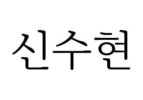 KPOP U-KISS(유키스、ユー・キス) 수현 (スヒョン) 応援ボード・うちわ　韓国語/ハングル文字型紙 通常